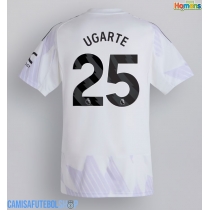 Camisa de time de futebol Manchester United Manuel Ugarte #25 Replicas 2º Equipamento 2025-26 Manga Curta